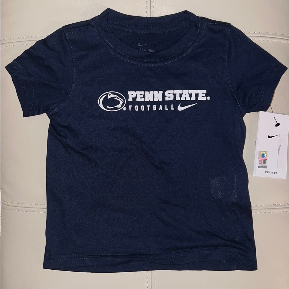 Nike - The Nike Tee Dri Fit Penn State Football, Navy, Size: 3T